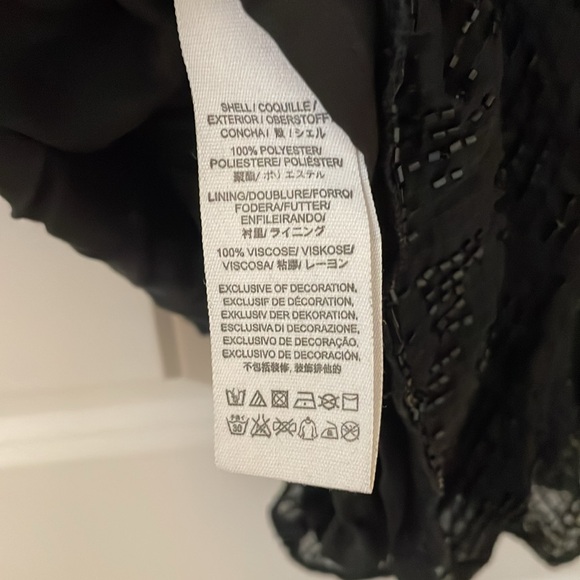 Free People black sequined 3/4 sleeve romper | Animal Instincts Playsuit | Sz 4 - Picture 9 of 11